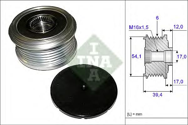 Polea alternador 535009010 INA