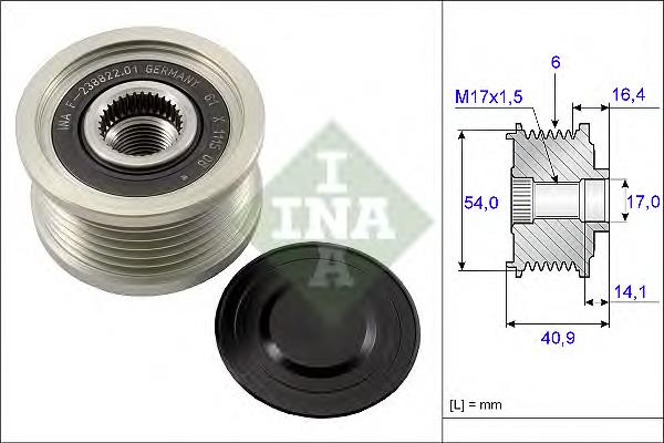 Polea alternador 535011210 INA