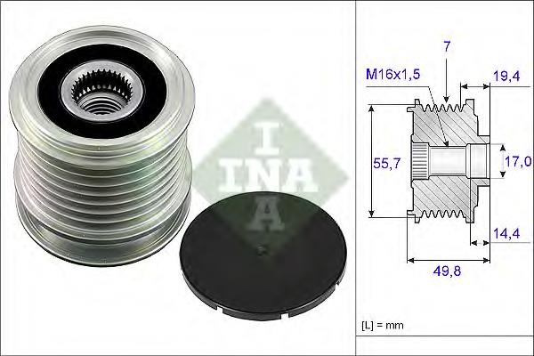 Polea alternador 535016510 INA