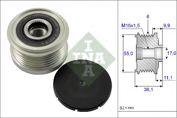 Comprar 535010310 INA Rueda libre del alternador
