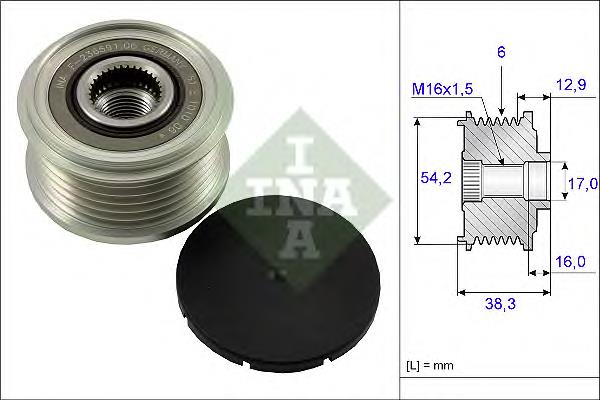 Polea rueda libre ERA Benelux ZN5453 precio, desde 29,55 EUR