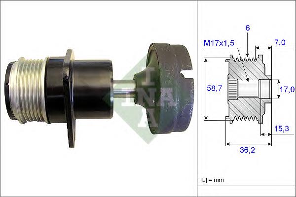 Comprar 535015710 INA Rueda libre del alternador