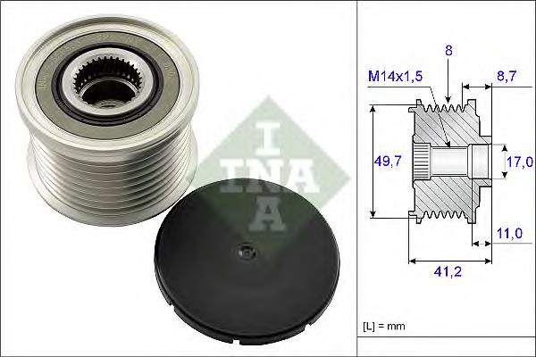 Polea rueda libre INA 535014110 precio, desde 116,70 EUR