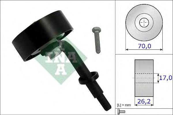 Rodillo tensor correa poli V INA 531078310 precio, desde 30,19 EUR