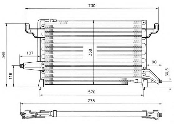 Condensador aire acondicionado 35152 NRF