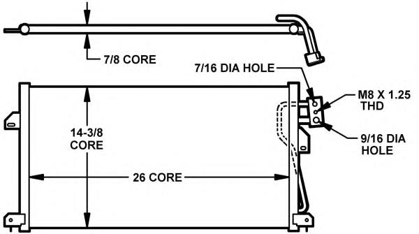 Aire acondicionado capacitor 35075 NRF