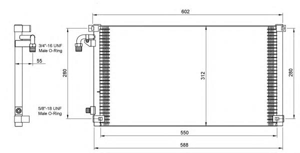 35103 NRF condensador aire acondicionado