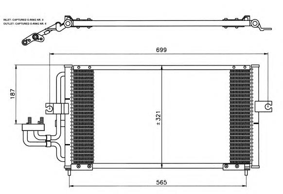 Aire acondicionado capacitor 35209 NRF