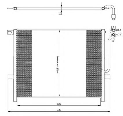 35224 NRF condensador aire acondicionado