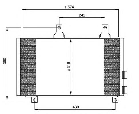 35185 NRF condensador aire acondicionado