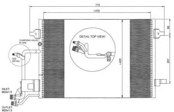 Comprar 35199 NRF Condensador de aire acondicionado