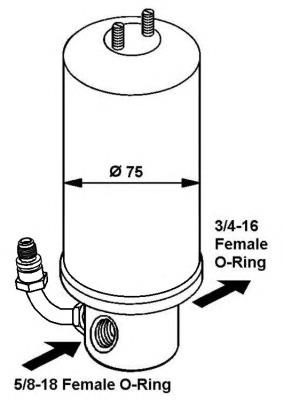 6X0820191B VAG receptor-secador del aire acondicionado