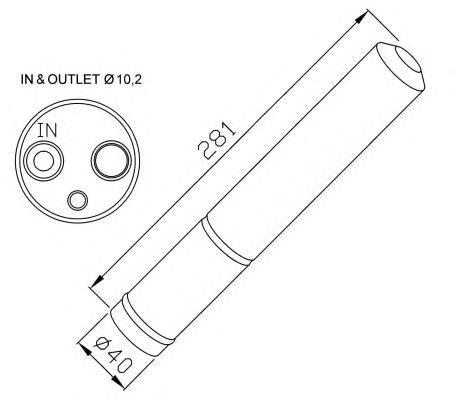 Receptor-secador del aire acondicionado 33304 NRF