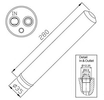 Filtro deshidratador 33302 NRF