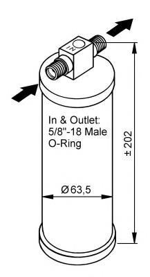 Receptor-secador del aire acondicionado 33316 NRF