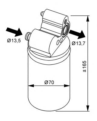 33313 NRF receptor-secador del aire acondicionado