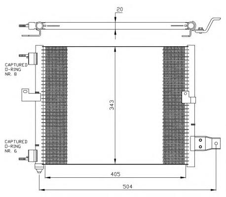 35360 NRF condensador aire acondicionado