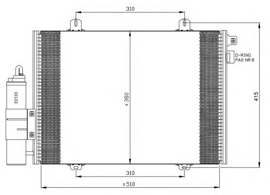 35379 NRF condensador aire acondicionado