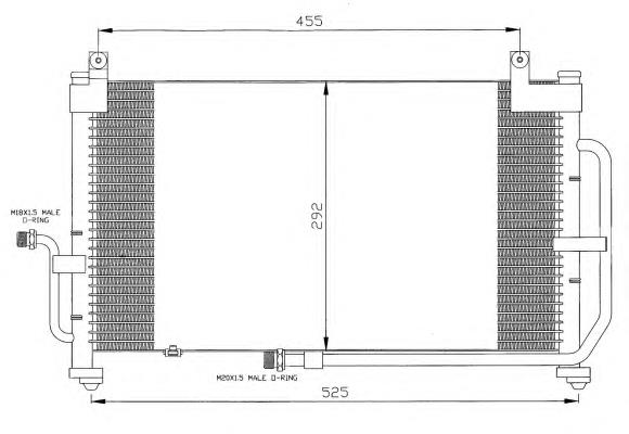 35344 NRF condensador aire acondicionado