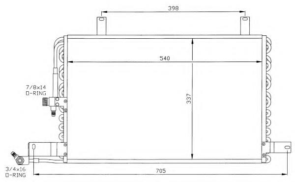 35334 NRF condensador aire acondicionado