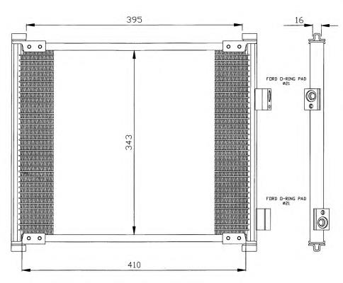 Comprar 35357 NRF Condensador de aire acondicionado
