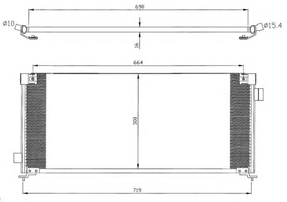 35352 NRF condensador aire acondicionado