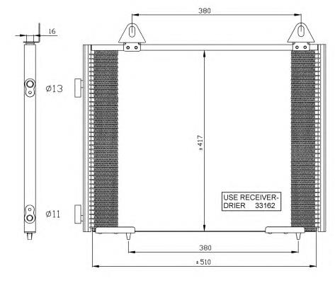 35351 NRF condensador aire acondicionado