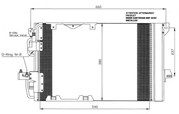 Comprar 35416 NRF Condensador de aire acondicionado