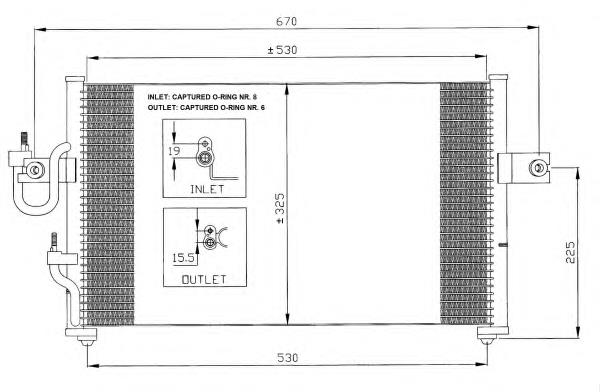 35392 NRF condensador aire acondicionado