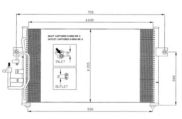 35391 NRF condensador aire acondicionado