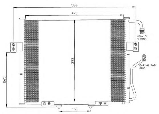 Condensador aire acondicionado 35399 NRF