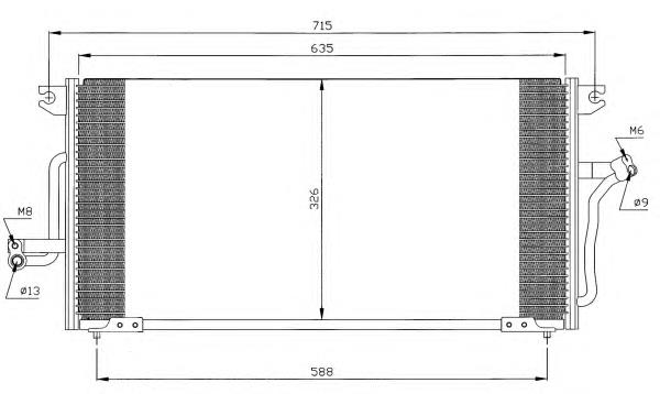 35267 NRF condensador aire acondicionado