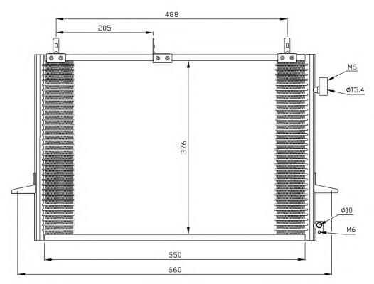 Condensador aire acondicionado 35263 NRF