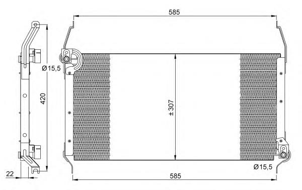 35253 NRF condensador aire acondicionado