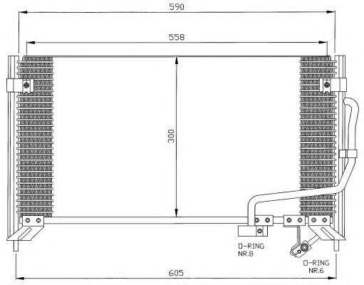 35320 NRF condensador aire acondicionado