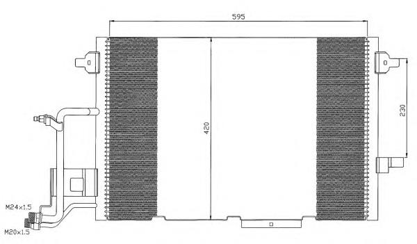 35317 NRF Radiador de aire acondicionado