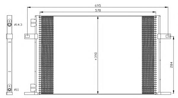 35311 NRF condensador aire acondicionado