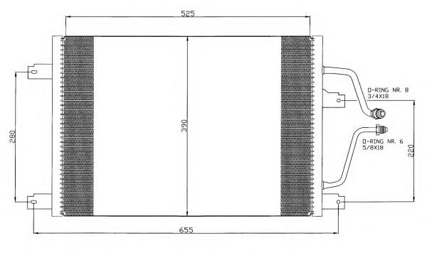 35312 NRF condensador aire acondicionado