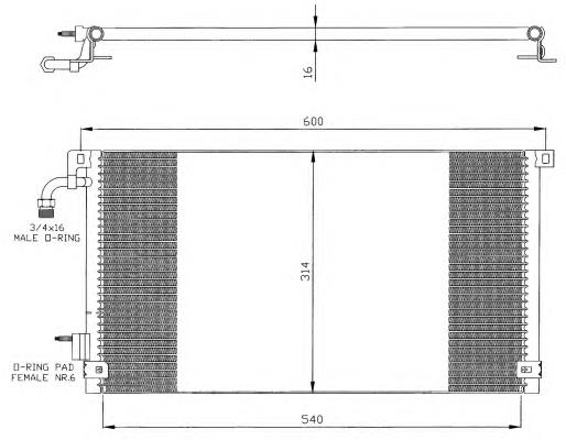 35328 NRF condensador aire acondicionado