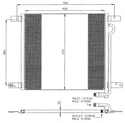 35325 NRF condensador aire acondicionado