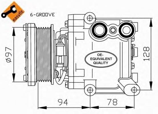 Compresor de ac NRF 32724