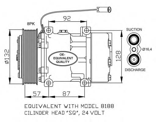 32733 NRF Compresor climatizador