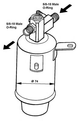 Receptor-secador del aire acondicionado 33018 NRF