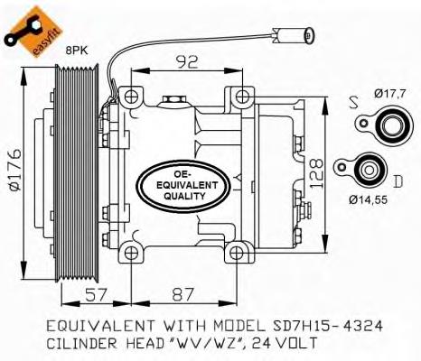 Compresor de ac NRF 32700