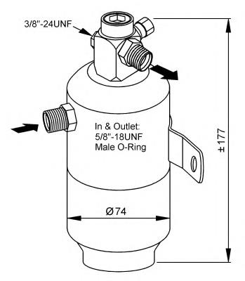 33170 NRF receptor-secador del aire acondicionado