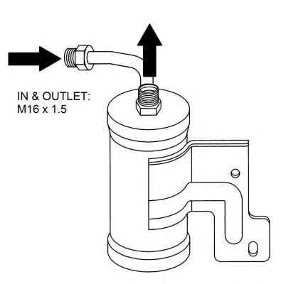 Receptor-secador del aire acondicionado 33180 NRF