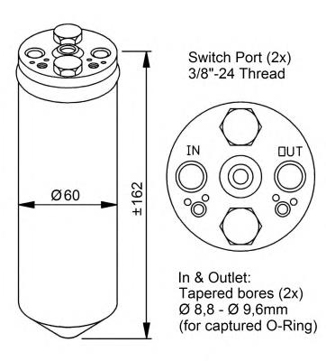 Receptor-secador del aire acondicionado 33183 NRF