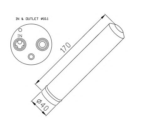 Receptor-secador del aire acondicionado 33285 NRF