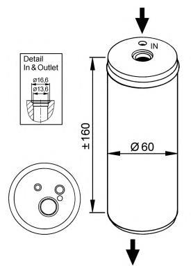 33296 NRF Filtro deshidratante aire acondicionado