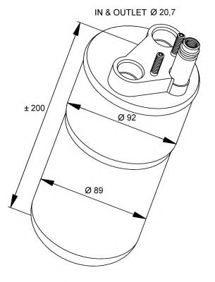 33216 NRF receptor-secador del aire acondicionado